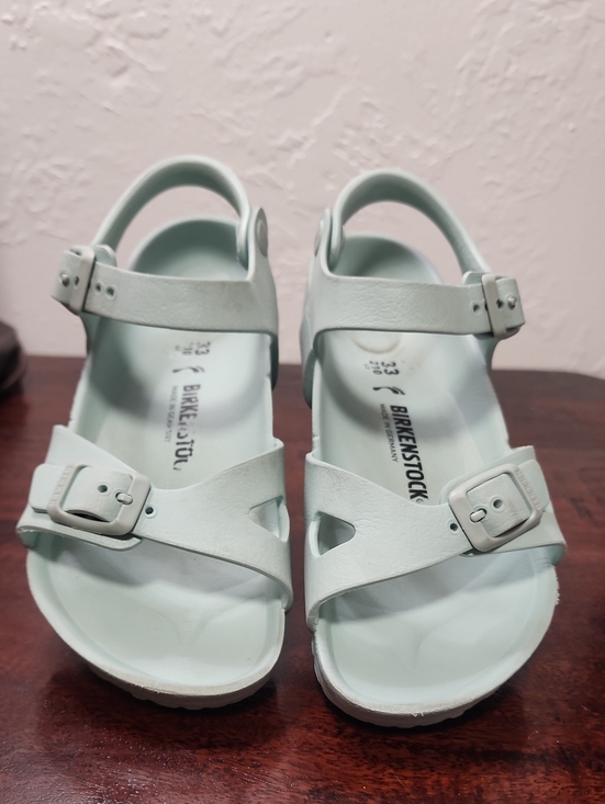 Birkenstock Other - Birkenstock Kids Mint Green Adjustable Buckle Sandals